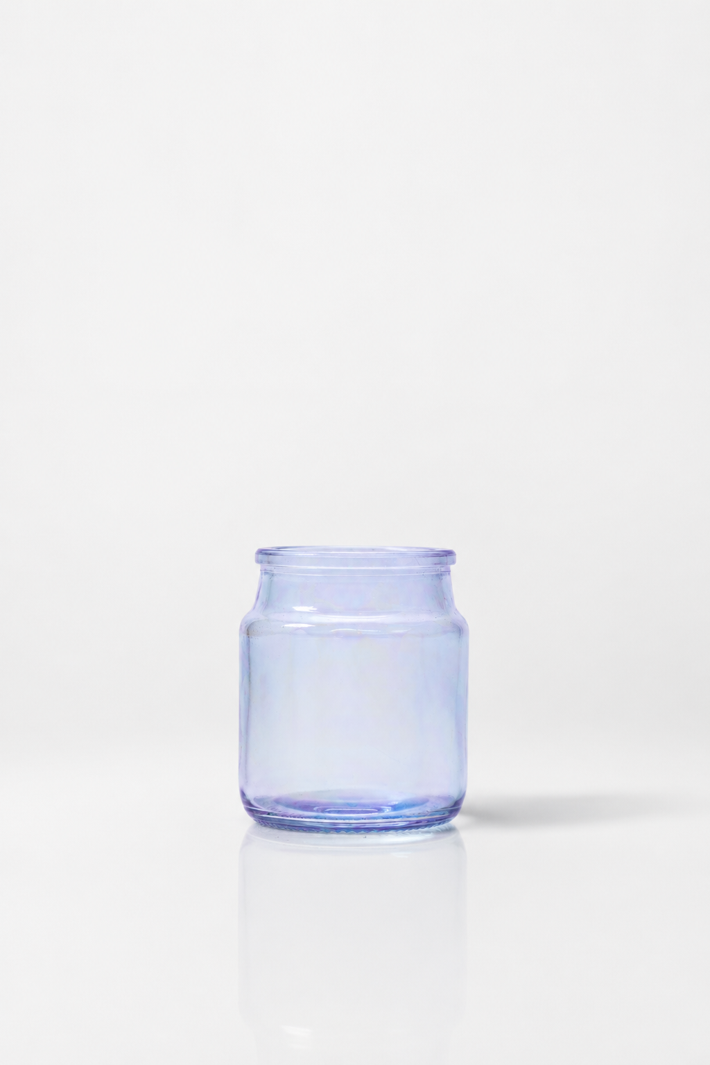 Small Lilac Colored Glass Jar